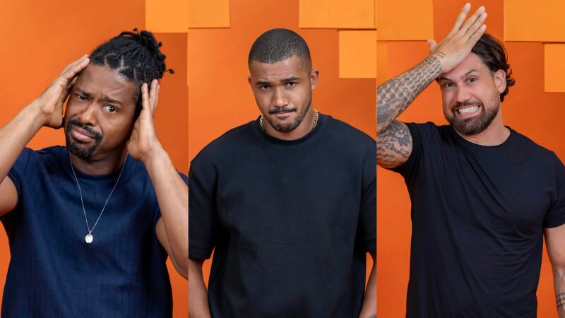 BBB 26 Leandro Matheus e Brigido estao no segundo paredao