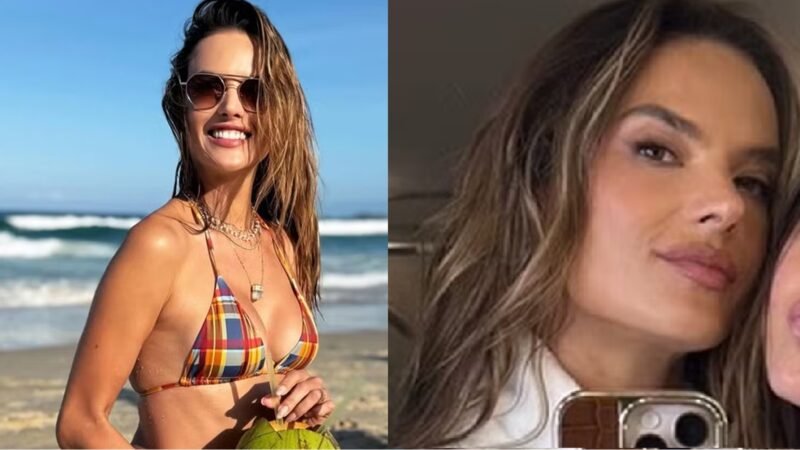 Filha de Alessandra Ambrosio surge a cara da mae em