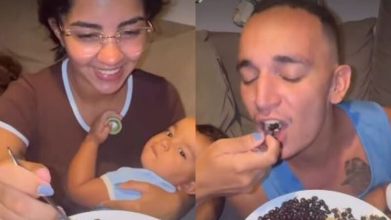 Joao Gomes e Ary Mirelle provam prato nordestino com inseto