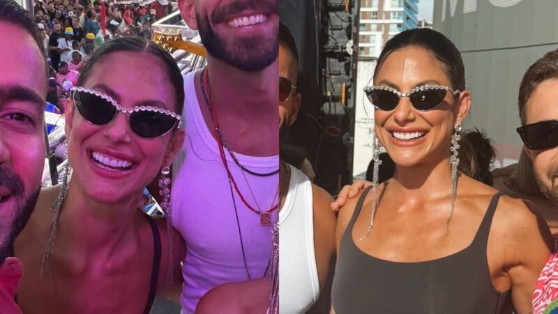 Mari Gonzalez curte Carnaval em Salvador ao lado do namorado