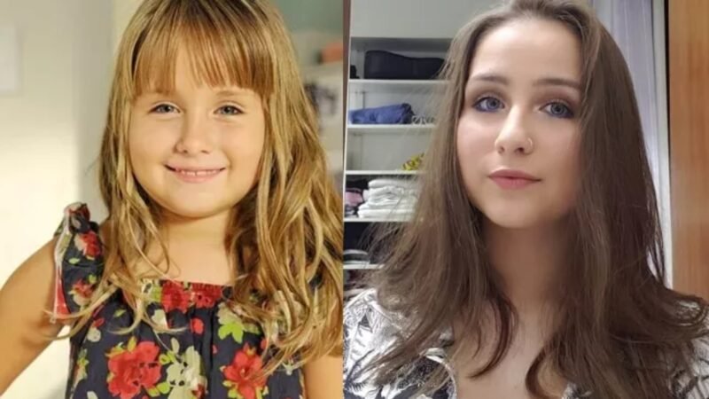 Aos 21 anos atriz mirim de A Vida da Gente