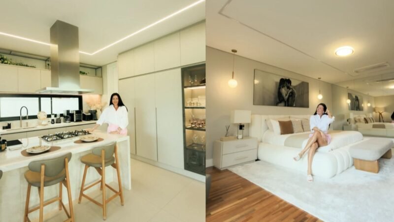 Aos 39 anos apresentadora abre as portas de mansao de