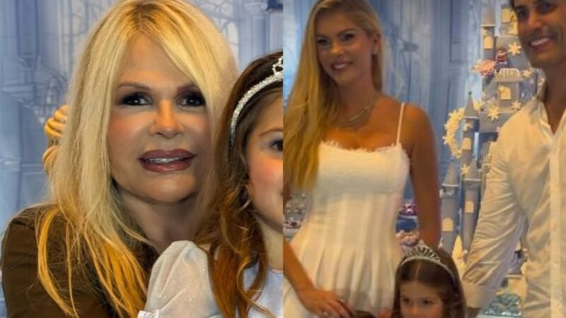 Aos 4 anos neta de Monique Evans rouba a cena