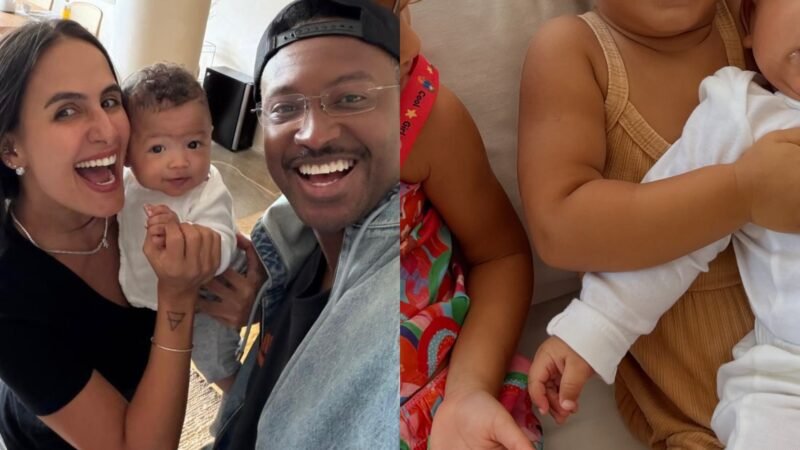 Filho de Carol Peixinho surge em momento fofo com as